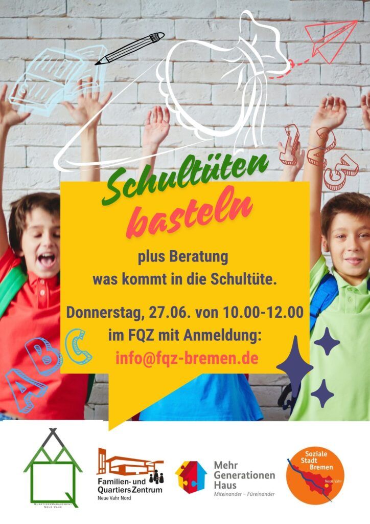 FQZ Veranstaltung - Schultüten basteln